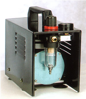 02. ArtLogic  AC1618 Mini Airbrush Compressor with Cabinet